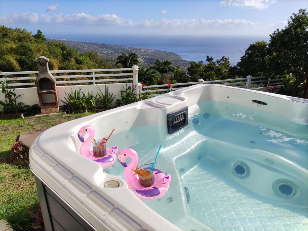 Belavue & Spa Prive, Avec Vue Panoramique Sur Mer, Jardin Creole Paysager, Jacuzzi Prive 부이영뜨 외부 사진