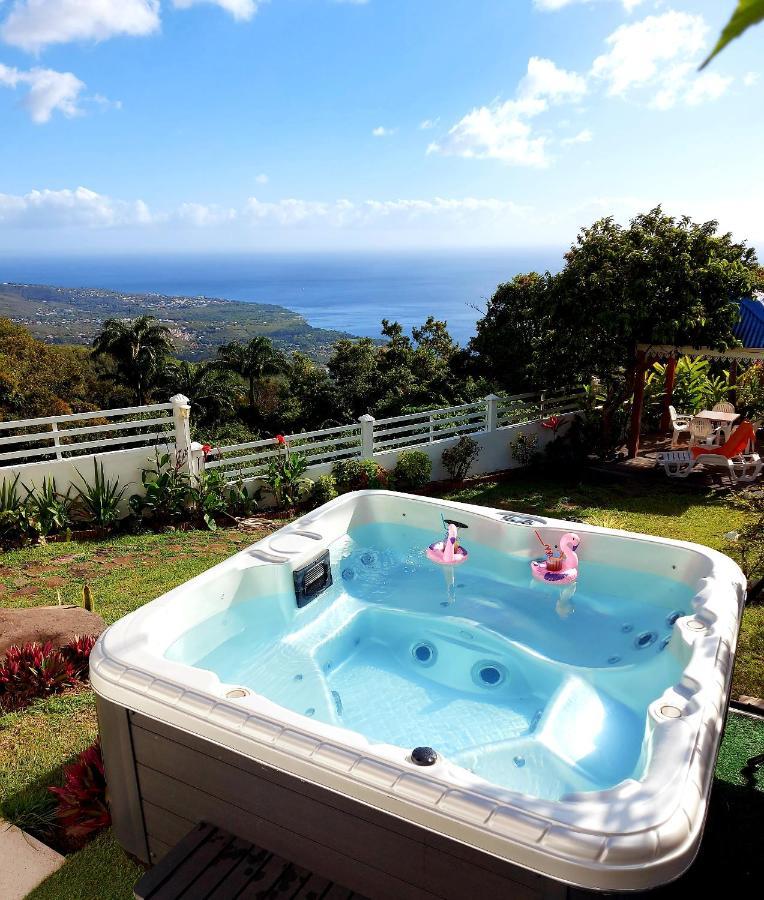 Belavue & Spa Prive, Avec Vue Panoramique Sur Mer, Jardin Creole Paysager, Jacuzzi Prive 부이영뜨 외부 사진